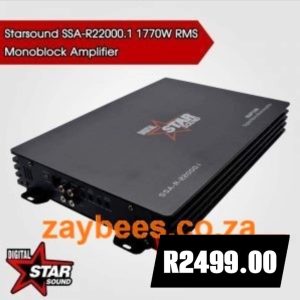 StarSound SSA-R22000.1D , 1770W RMS class digital monoblock amplifier