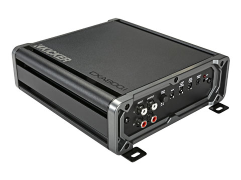 Kicker 46CXA8001 amplifier angled view