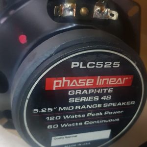 Phase linear series 48, 5.25" graphite midrange speakers