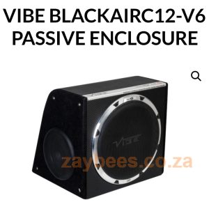 Vibe blackair C12-V6 12" 1500W compact passive radiator enclosure with dual 8" drivers (500W RMS)