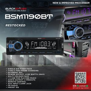 BlackSpider BSM1190BT media USB am/fm Bluetooth player