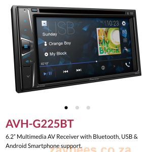 Pioneer AVH-G225BT DVD AV receiver CD USB Bluetooth touchscreen