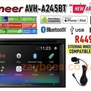 Pioneer AVH-A245BT 6.2" multimedia AV CD MP3 receiver with Bluetooth touchscreen iPhone USB