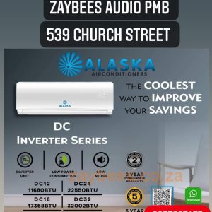 ALASKA 12000BTU DC INVERTER SERIES MIDWALL SPLIT AIRCONDITIONERS R