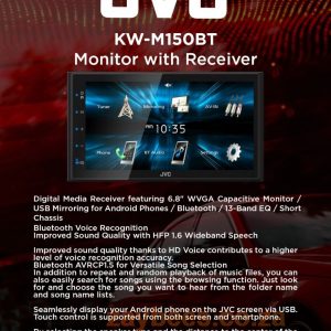 JVC KW-M150BT 6.8" 2DIN rds multimedia touchscreen Bluetooth receiver