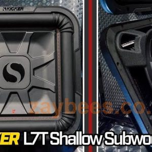 Kicker 46L7T802 L7 8" sqaure series slimline dual 2 ohm DVC subwoofer