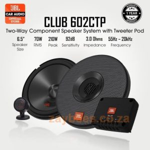 JBL CLUB602CTP 6.5" 2WAY component speaker system with tweeter pod ( 70W RMS)