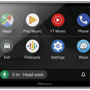 Pioneer DMH-ZF9650BT floating 1-DIN multimedia AV receiver with 9" capacitive HD touchscreen display built in WiFi Apple CarPlay Android Auto