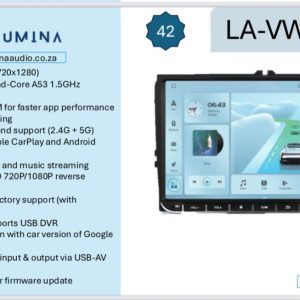 Lumina LA-VW9 pro series OEM plug and play /GPS Apple CarPlay YouTube Android Auto