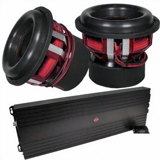 REFERENCE AUDIO HYDRA 12"  3000W RMS DUAL COMPETITION SERIES SUBWOOFERS AND 8000W RMS DIGITAL MONOBLOCK AMPLIFIER COMBO