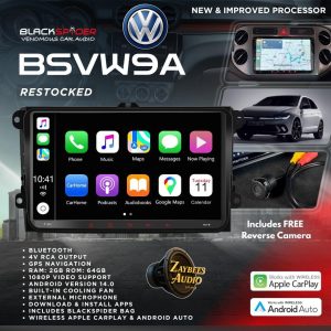 BlackSpider BSVW9A /9" golf 5/6 /Polo 6 /amarok wireless Android Auto Apple CarPlay plug and play unit