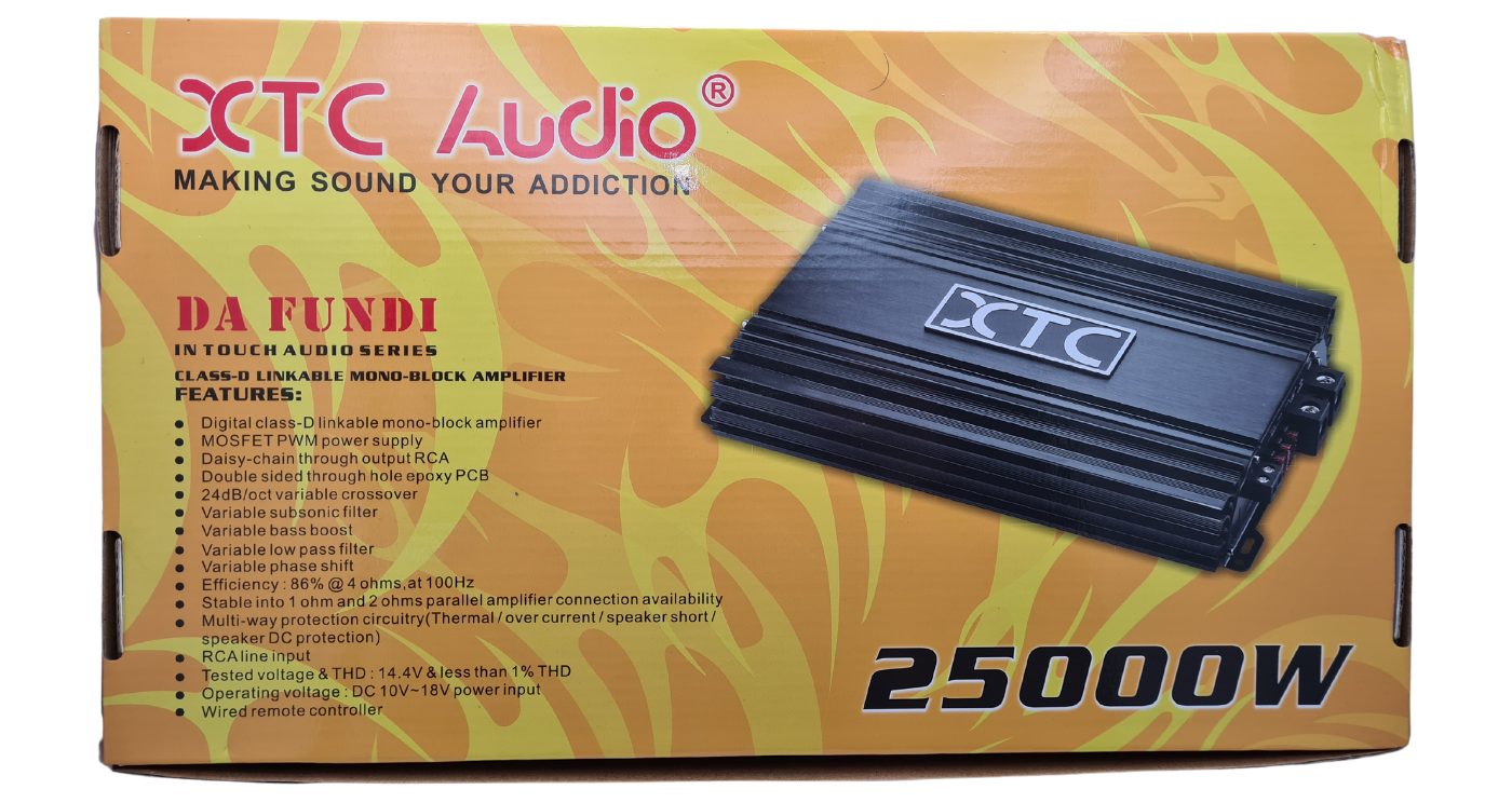 XTC DA FUNDI 25000W DIGITAL 1 OHM MONOBLOCK AMPLIFIER - Image 4