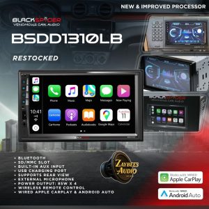 BlackSpider BSDD1310LB /2DIN 7" wired Apple CarPlay wired Android Auto (long base)