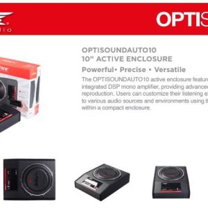 Vibe autosound AUTO10A 900W slimlime underseat active subwoofer with built in DSP amplifier