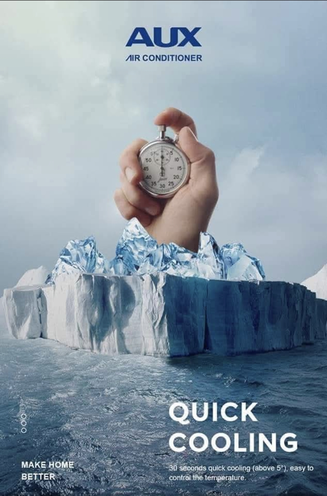 AUX 12000BTU NON INVERTER MIDWALL SPLIT AIRCONDITIONER FFR1 - Image 3