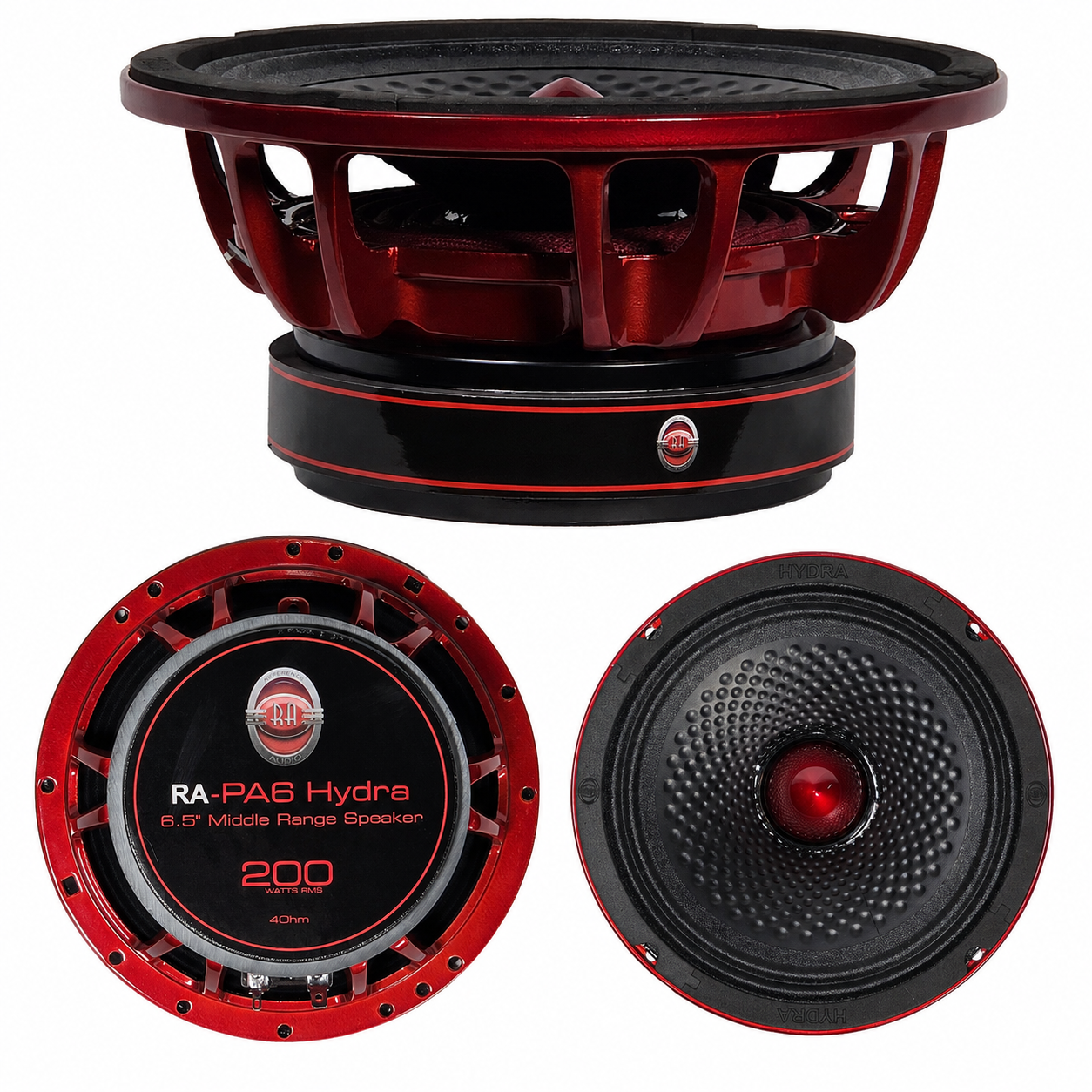REFERENCE AUDIO PA6 HYDRA – 6.5″ 200W RMS PRO MIDRANGE SPEAKERS - Image 2