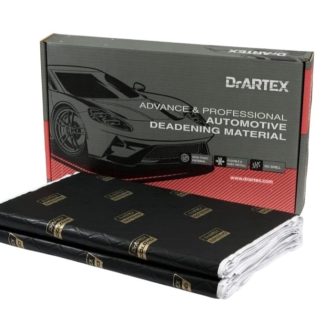 DrArtex Earth (2.5mm) (Box of 8 Sheets) Sound Deadening Sheets Gold HD(Black)
