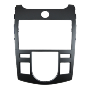 Kia Forte Auto AC Silver 2Din Fascia Trimplate 2009
