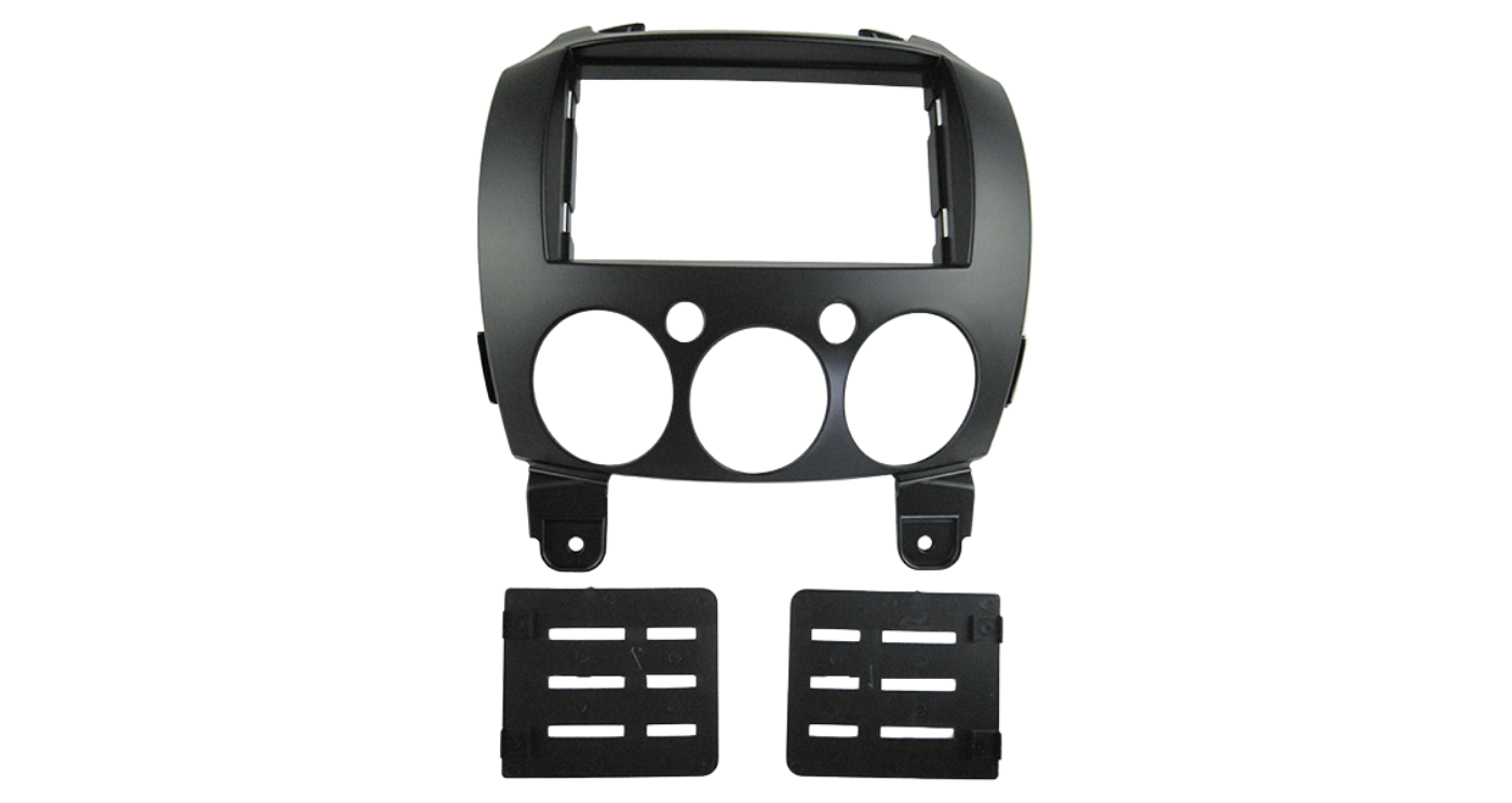 Mazda 2 Black 2Din Trimplate 2010