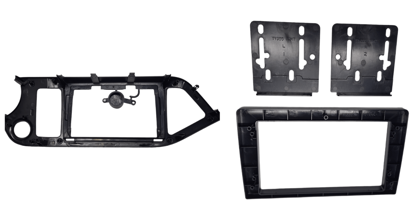 Kia Picanto Morning 9″ with 7″ Trimplate 2011 with SWC Harness - Image 2