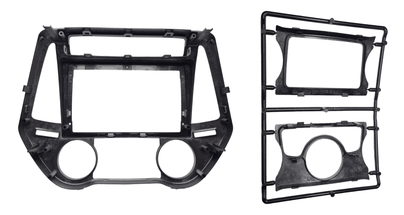 Hyundai I-20 Manual A/C 9″ Trimplate 2012 with SWC Harness - Image 2