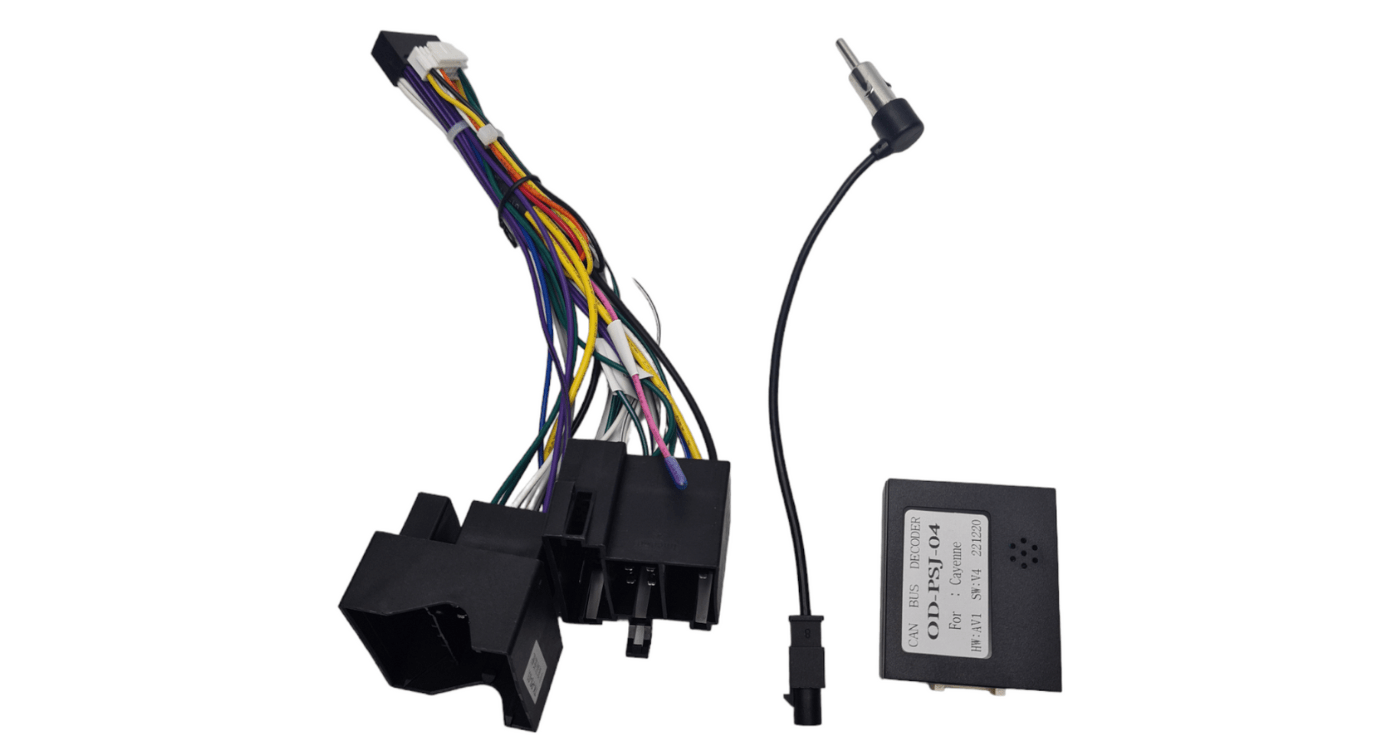 Porsche Cayenne 9″ with 7″ Trimplate 2009 with SWC Canbus and Harness - Image 4
