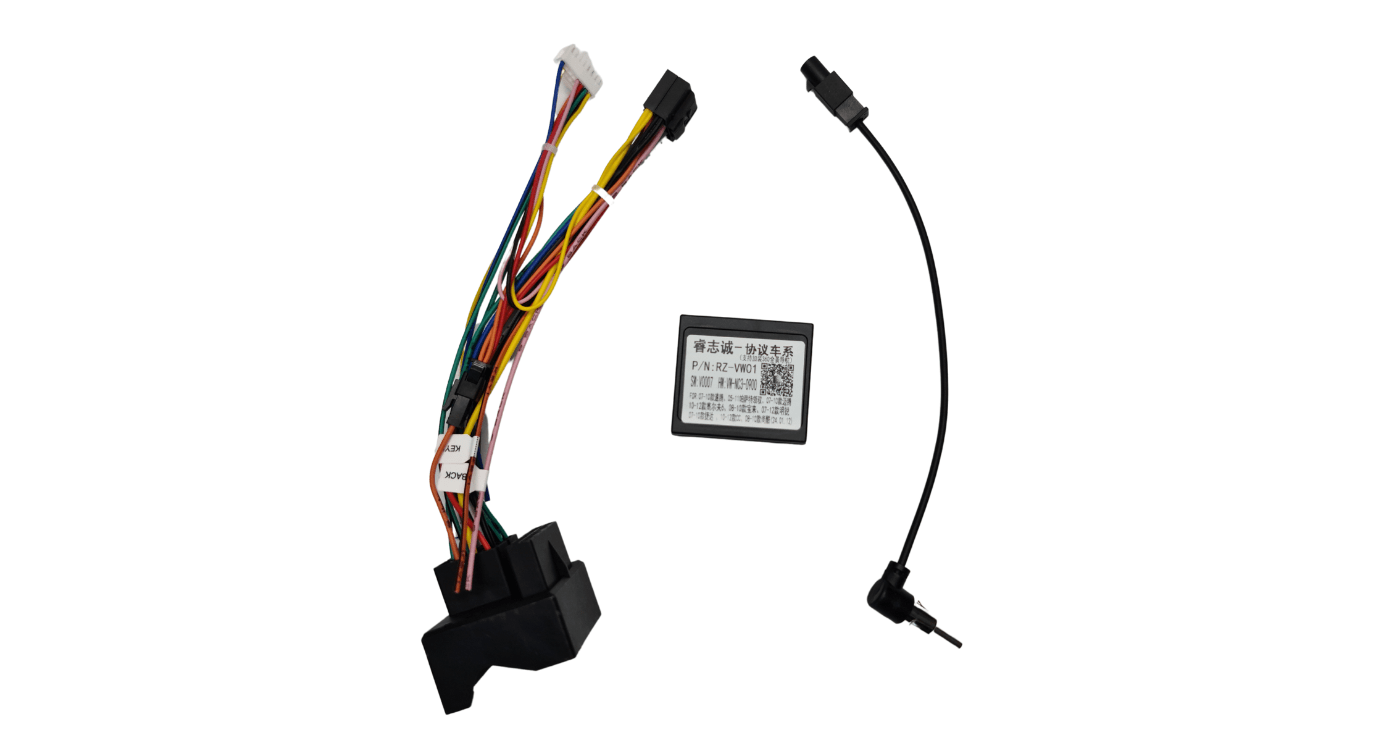 VW Golf 5 10.1″ trimplate 2014+ with SWC Canbus and Harness - Image 2