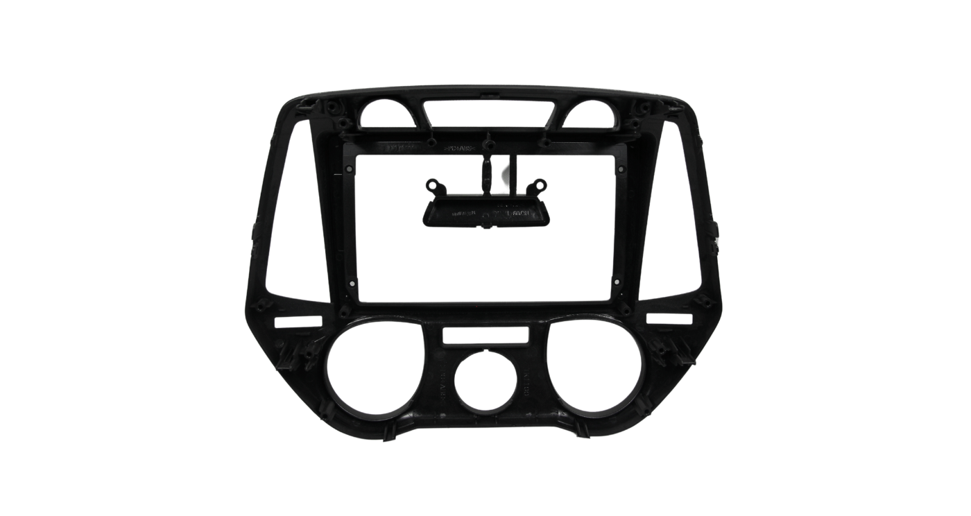 Hyudai i20 Manual AC 9″ Trimplate 2008+ with SWC Harness - Image 2