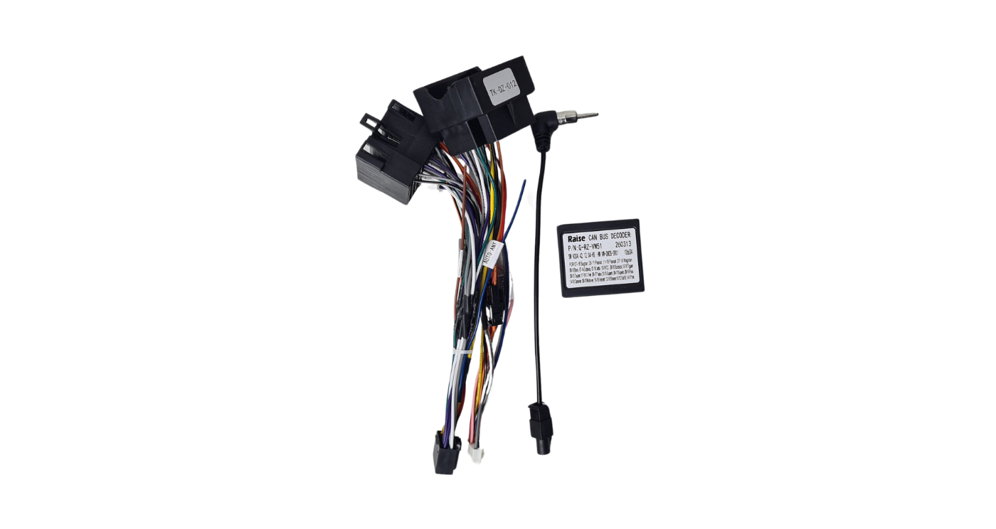 VW Golf 6 9″ Trimplate with SWC Canbus and Harness - Image 4